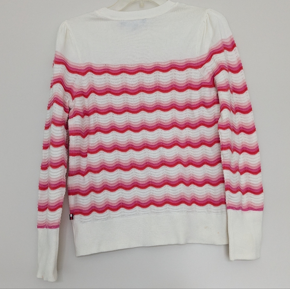 EUC Tommy Hilfiger Wavy Stripe Knit Sweater, WS - Picture 5 of 5